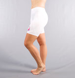 Women's White Compress Shorts