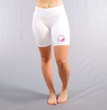 Women's White Compress Shorts