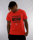 Q2 Blood Orange "Earned Not Given" Tee