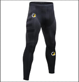 Black/Grey Men's Q2 Compression Pants